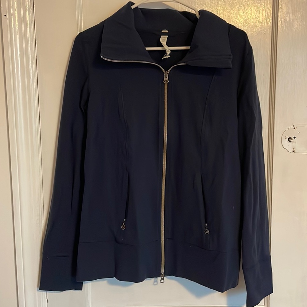 lululemon athletica navy zip-up jacket